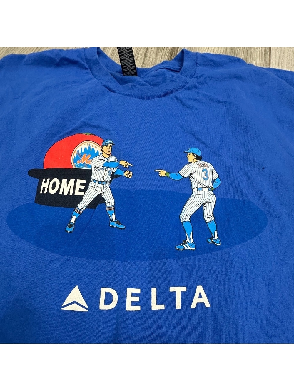 Gildan Heavy Cotton New York Mets Delta Home Run XL T-Shirt - Picture 2 of 3